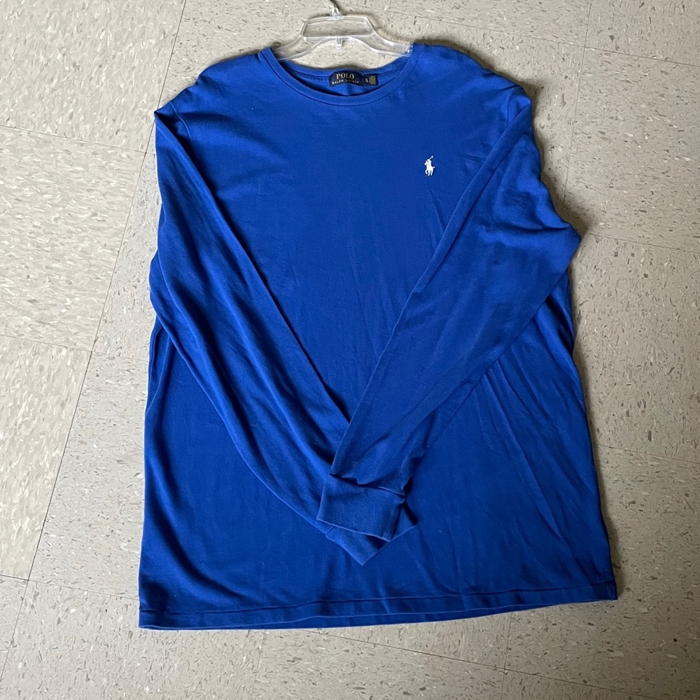 Ralph Lauren Royal Blue Crewneck long sleeve Pony